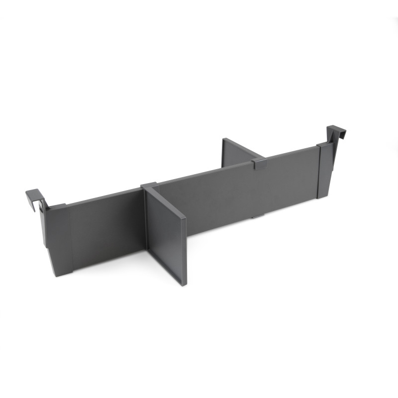 Kit di accessori divisori per interno cassetti Vertex-Concept, larghezza 900 mm, Alluminio e Tecnoplastica, Grigio antraci