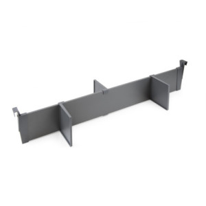 Zoom Cassetto esterno Vertex con regolazione 3D altezza 93mm, 40kg, profondità 350mm, Acciaio, Verniciato bianco