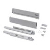 Cassetto esterno Vertex con regolazione 3D altezza 93mm, 40kg, profondità 350mm, Acciaio, Grigio antracite