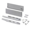 Cassetto esterno Vertex con regolazione 3D altezza 178mm, 40kg, profondità 450mm, Acciaio, Grigio antracite
