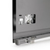 Cassetto esterno Vertex con regolazione 3D altezza 178mm, 40kg, profondità 400mm, Acciaio, Verniciato bianco