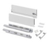 Cassetto esterno Vertex con regolazione 3D altezza 178mm, 60kg, profondità 500mm, Acciaio, Grigio antracite