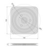 Cassetto esterno Vertex 40kg altezza 131mm, profondità 450mm, Acciaio, Grigio antracite