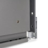 Cassetto esterno Vertex con regolazione 3D altezza 93mm, 40kg, spessore del pannello di 18mm, profondità 350mm, Acciaio