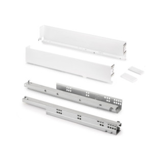 Cassetto esterno Simplex 25 kg, altezza 88 mm, profondità 440 mm, Acciaio, Grigio antracite