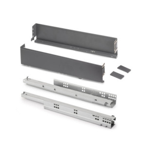 Cassetto esterno Simplex 25 kg, altezza 88 mm, profondità 490 mm, Acciaio, Verniciato bianco