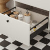 Cassetto esterno Simplex 25 kg, altezza 88 mm, profondità 490 mm, Acciaio, Verniciato bianco