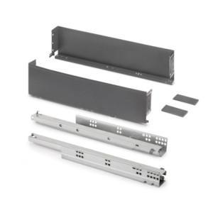 Cassetto esterno Simplex 25 kg, altezza 122 mm, profondità 490 mm, Acciaio, Verniciato bianco