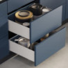 Cassetto esterno Simplex 25 kg, altezza 122 mm, profondità 490 mm, Acciaio, Grigio antracite