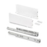 Cassetto esterno Simplex 25 kg, altezza 159 mm, profondità 490 mm, Acciaio, Grigio antracite