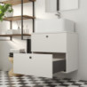 Cassetto esterno Simplex 25 kg, altezza 159 mm, profondità 490 mm, Acciaio, Verniciato bianco