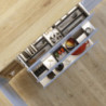 Cassetto esterno Protone 30kg, guide di estrazione totale con una chiusura soft, altezza 93mm, profondità 450mm, Acciaio