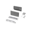 Cassetto esterno Protone 30kg, guide di estrazione totale con una chiusura soft, altezza 131mm, profondità 300mm, Acciaio