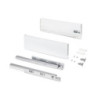 Cassetto esterno Protone 30kg, guide di estrazione totale con una chiusura soft, altezza 131mm, profondità 450mm, Acciaio