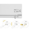 Cassetto esterno Protone 30kg, guide di estrazione totale con una chiusura soft, altezza 131mm, profondità 400mm, Acciaio