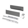 Cassetto esterno Protone 30kg, guide di estrazione totale con una chiusura soft, altezza 178mm, profondità 350mm, Acciaio