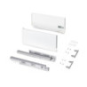 Cassetto esterno Protone 30kg, guide di estrazione totale con una chiusura soft, altezza 178mm, profondità 400mm, Acciaio