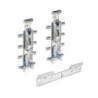 Set di supporti per mensole in legno Shelf con forma triangolare, Acciaio, Verniciato bianco