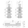 Set di supporti per mensole in legno Shelf con forma triangolare, Acciaio, Verniciato bianco