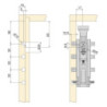 Set di supporti per mensole in legno Shelf con forma triangolare, Acciaio, Verniciato bianco