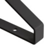 Set di supporti per mensole in legno Shelf con gancio integrato, Acciaio, Verniciato bianco