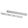 Set di guide a sfera per cassetti a estrazione totale, altezza 45 mm, lunghezza 450 mm, Acciaio, Zincato bianco