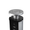 Luce LED Kraz ricaricabile via USB con sensore di movimento, Luce Bianco naturale 4.000K, Tecnoplastica, Grigio metallizza