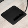 Multiconnettore da tavolo Atom 26 Lite, 225x111 mm, 2 prese Schuko, 1 USB Tipo A, 1 USB Tipo C, Zama-Acciaio-Plastica, Bia