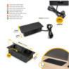 Multiconnettore da tavolo Atom 26 Lite, 225x111 mm, 2 prese Schuko, 1 USB Tipo A, 1 USB Tipo C, Zama-Acciaio-Plastica, Gri