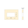 Multiconnettore da tavolo Atom 26 Lite, 225x111 mm, 2 prese Schuko, 1 USB Tipo A, 1 USB Tipo C, Zama-Acciaio-Plastica, Gri