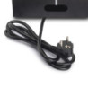 Multiconnettore Atom 26, 225x111mm, 2 prese Schuko, 1 USB Tipo A, 1 USB Tipo C, 1 RJ45, 1 HDMI, Zama-Acciaio-Plastica, Ner