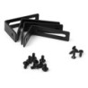 Multiconnettore Atom 26, 225x111mm, 2 prese Schuko, 1 USB tipo A, 1 USB tipo C, 1 RJ45, 1 HDMI, Zama-Acciaio-Plastica, Gri