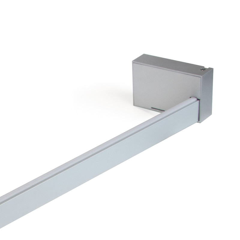 Barra Appendiabiti per armadi con luce LED Castor, batteria estraibile e sensore di movimento, L708 mm, Tecnoplastica e al