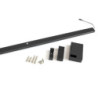 Barra Appendiabiti per armadi con luce LED Castor, batteria estraibile e sensore di movimento, L708 mm, Tecnoplastica e Al