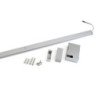 Barra Appendiabiti per armadi con luce LED Castor, batteria estraibile e sensore di movimento, L858 mm, Tecnoplastica e al