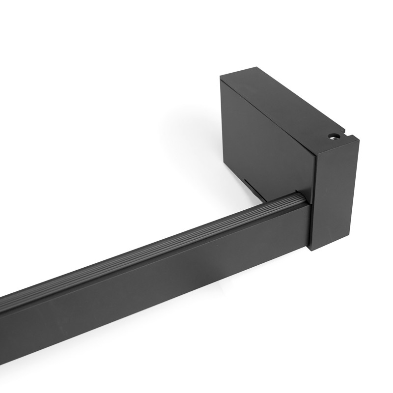 Barra Appendiabiti per armadi con luce LED Castor, batteria estraibile e sensore di movimento, L858 mm, Tecnoplastica e Al