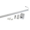 Barra Appendiabiti per armadi con luce LED Castor, batteria estraibile e sensore di movimento, L1.158 mm, Tecnoplastica e