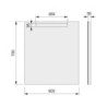 Specchio da bagno Cassiopeia con Illuminazione LED decorativa, diametro 60 cm, AC 230V 50Hz, 20W e 12W, Alluminio e Vetro