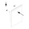 Specchio da bagno Cassiopeia con Illuminazione LED decorativa, diametro 60 cm, AC 230V 50Hz, 20W e 12W, Alluminio e Vetro
