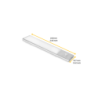 Lampada LED ricaricabile con USB Kaus con sensore di movimento, L400mm, Tecnoplastica e Alluminio, Anodizzato opaco