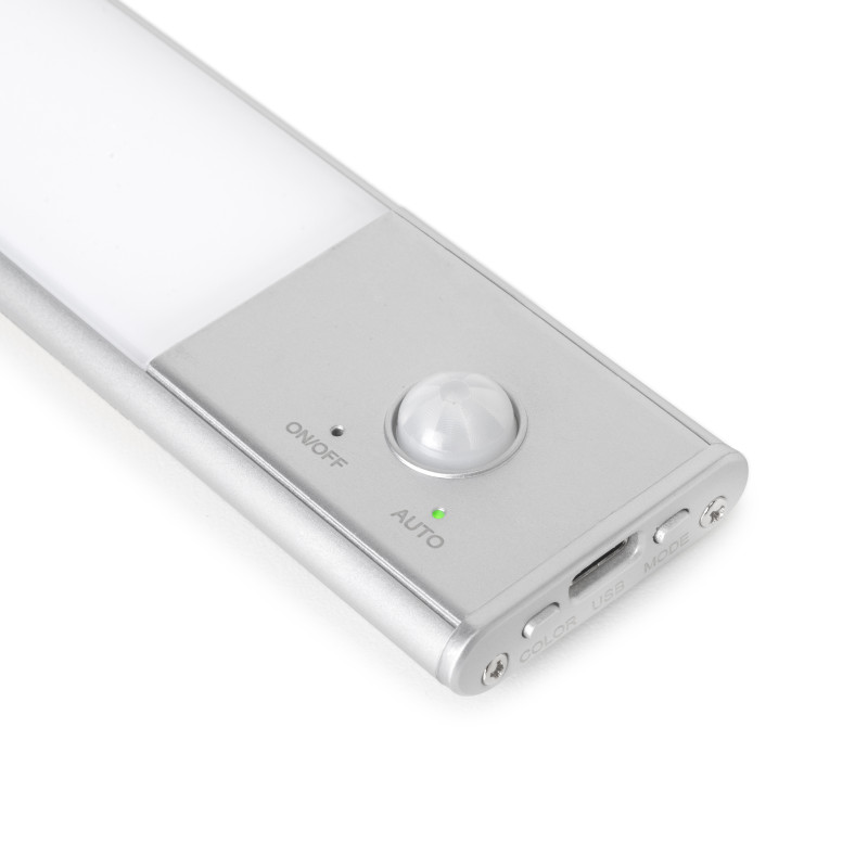 Lampada LED ricaricabile USBKaus con sensore di prossimità, L240mm, Tecnoplastica e Alluminio, Anodizzato opaco