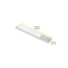 Lampada LED ricaricabile USBKaus con sensore di prossimità, L240mm, Tecnoplastica e Alluminio, Anodizzato opaco