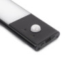 Lampada LED ricaricabile con USB Kaus Black con sensore di movimento, L600mm, Tecnoplastica e Alluminio, Verniciato nero
