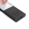 Multiconnettore Vertikal Push diametro 100mm, 3 spine di tipo Schuko, 1 USB tipo A, 1 USB tipo C, Acciaio e Tecnoplastica