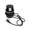 Multiconnettore Vertikal Push diametro 100mm, 3 spine di tipo Schuko, 1 USB tipo A, 1 USB tipo C, Acciaio e Tecnoplastica