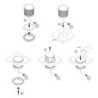 Kit barra per armadio Luxe, striscia LED 4,5x8 Neonlynx V, sensore di movimento RF Smart e convertitore Smart (24V DC), lu