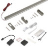 Kit barra per armadio Luxe, striscia LED 4,5x8 Neonlynx V, sensore di movimento RF Smart e convertitore Smart (24V DC), lu