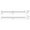 Kit barra per armadio Luxe, striscia LED 4,5x8 Neonlynx V, sensore di movimento RF Smart e convertitore Smart (24V DC), lu