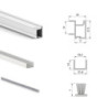Kit di ferramenta per armadio 2 ante e chiusura ammortizzata Placard 74, Modello Maniglia Sharp, spessore 19 mm, pannelli