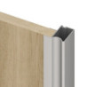 Kit di ferramenta per armadio a 2 porte scorrevoli e chiusura ammortizzata Placard 81, profilo Wave, spessore 18 mm, panne